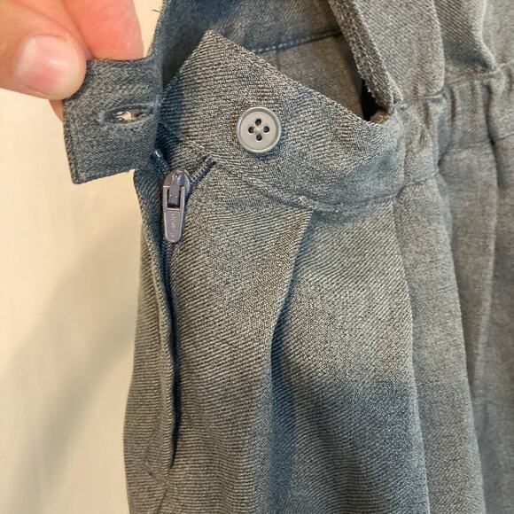 French Toast Girl’s Gray Pinafore V-Neck Pleated School Uniform Jumper Dress - Picture 6 of 6